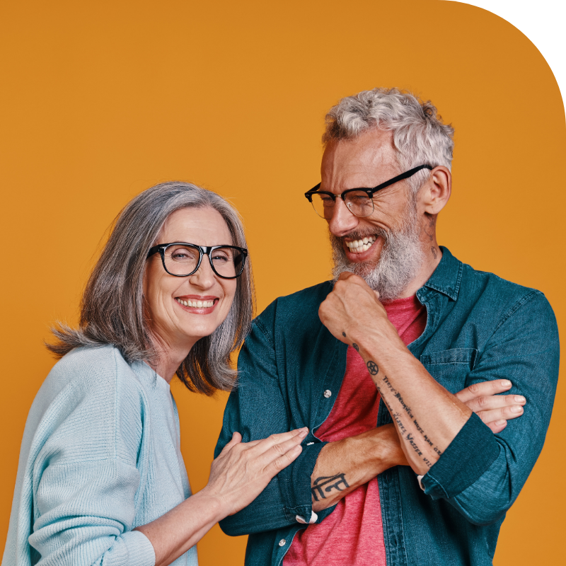 Portrait of a happy retired couple