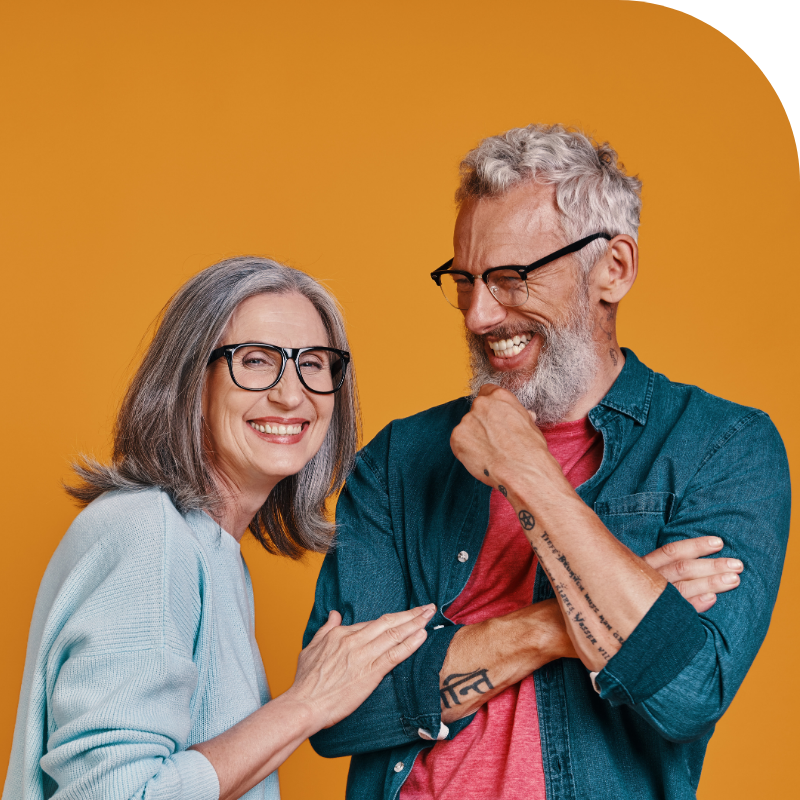 Portrait of a happy retired couple
