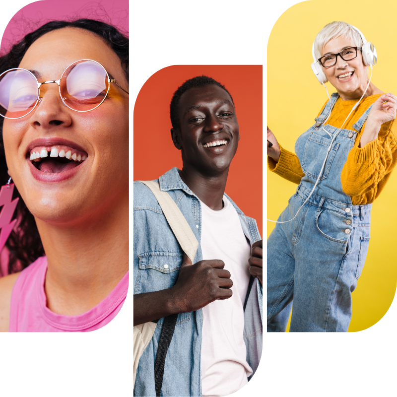 PictureWealth Website Header - Happy People